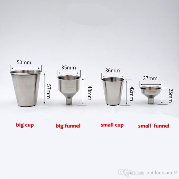 stainless steel small big funnel and 30ml 75ml cup silver outdoor camping water bottles household portable travel cup
stainless steel small big funnel and 30ml 75ml cup silver outdoor camping water bottles household portable travel cup