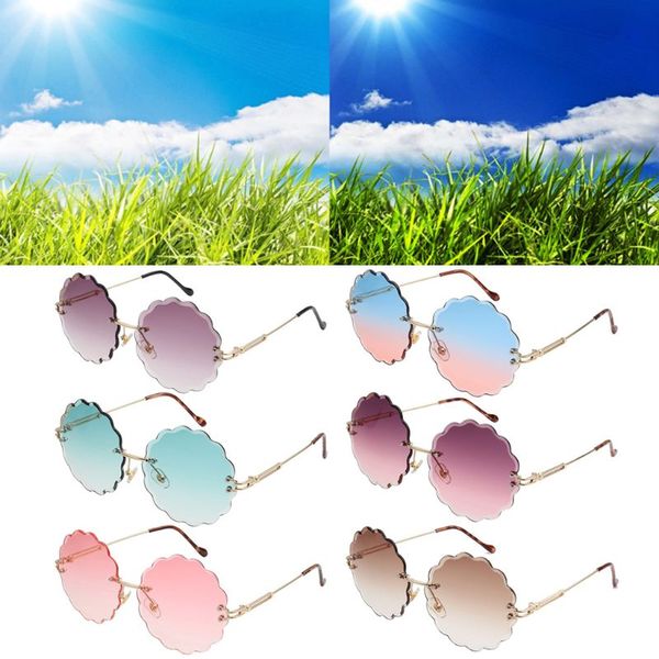 fashion women sunglasses frameless flower shape lens personality sunshade mirror street pgraphy props glasses jewelry gifts, White;black
fashion women sunglasses frameless flower shape lens personality sunshade mirror street pgraphy props glasses jewelry gifts, White;black