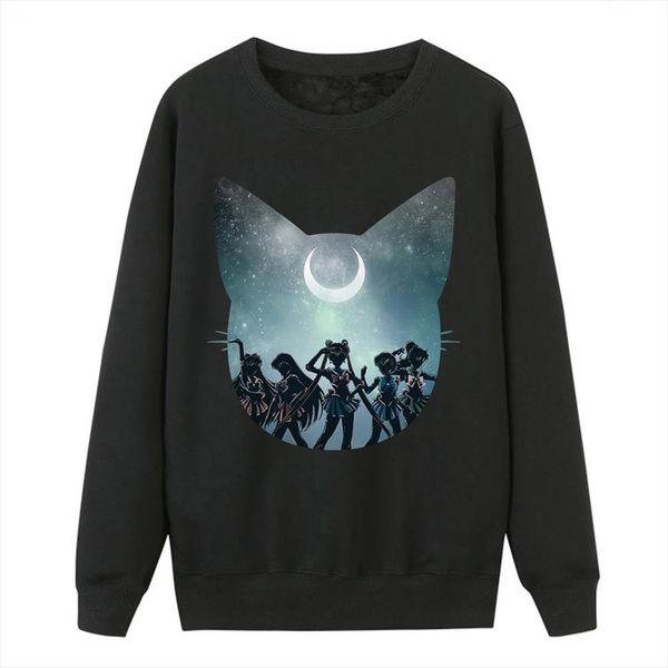 2020 sailor moon kawaii фуфайки зимы женщин ватки crewneck пуловер толстовки soild корейский стиль сыпучие женские костюмы, Black
2020 sailor moon kawaii фуфайки зимы женщин ватки crewneck пуловер толстовки soild корейский стиль сыпучие женские костюмы, Black
