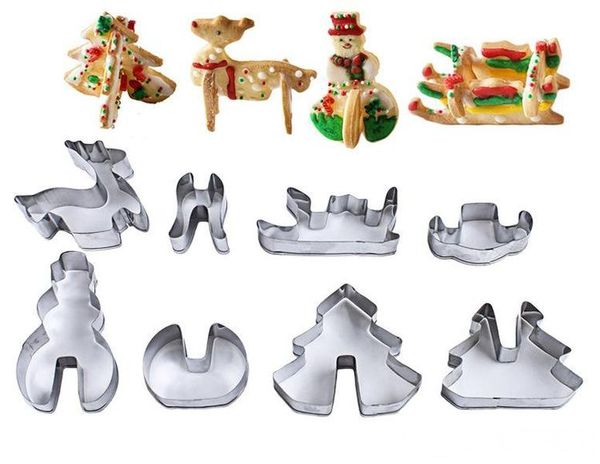 8pcs/set 3d diy christmas series cookie mould stainless steel cake biscuits mold xmas tree elk snowman kitchen baking tools decorations
8pcs/set 3d diy christmas series cookie mould stainless steel cake biscuits mold xmas tree elk snowman kitchen baking tools decorations