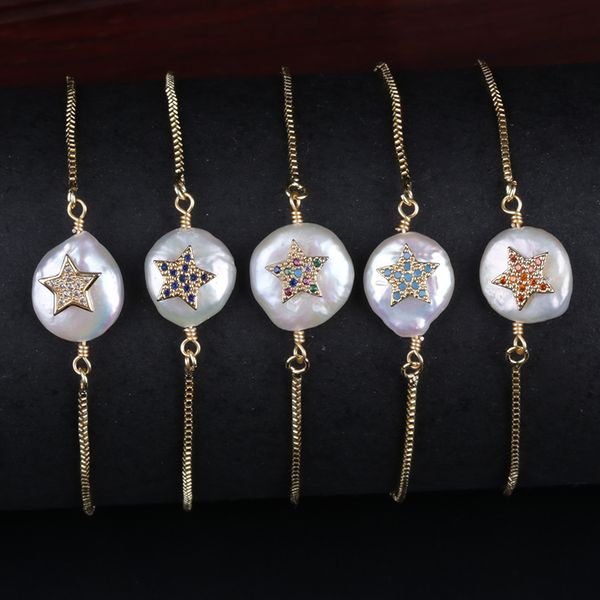 link, chain tiny cz micro paved star charm on freshwater pearl bead charms dainty gold link bracelets for women wedding gift her, Black
link, chain tiny cz micro paved star charm on freshwater pearl bead charms dainty gold link bracelets for women wedding gift her, Black