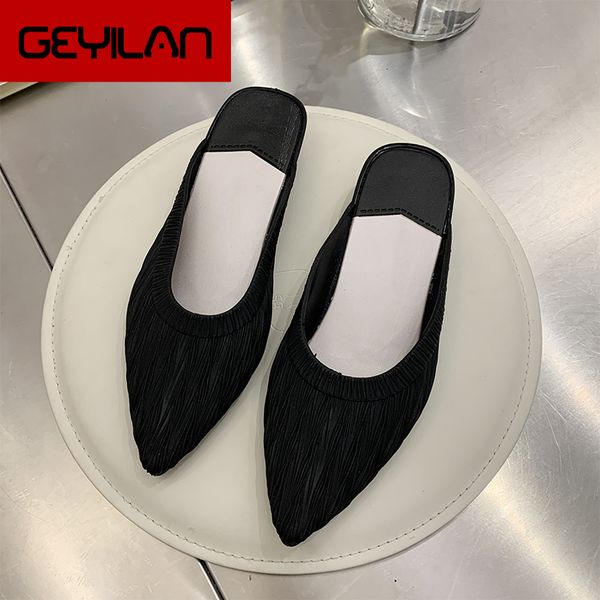 woman slippers women mules women's fashion pointed toe wedges slides female fashion shoes ladies elegant solid footwear 2020, Black
woman slippers women mules women's fashion pointed toe wedges slides female fashion shoes ladies elegant solid footwear 2020, Black