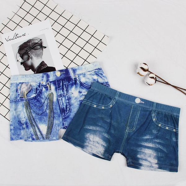 men denim underwear 3d boxer jeans shorts classic print boxers mens new fashion cowboy underpants trunks underpants, Black;white
men denim underwear 3d boxer jeans shorts classic print boxers mens new fashion cowboy underpants trunks underpants, Black;white