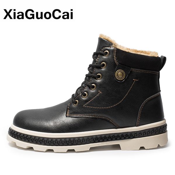 boots winter men cotton shoes male army snow warm fur non-slip short man's casual work gentleman size 39-44, Black
boots winter men cotton shoes male army snow warm fur non-slip short man's casual work gentleman size 39-44, Black
