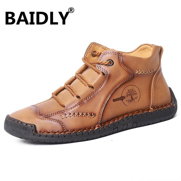 brand men's winter boots handmade leather men's ankle boots high outdoor sneakers comfortable men casual shoes zapatillas, Black
brand men's winter boots handmade leather men's ankle boots high outdoor sneakers comfortable men casual shoes zapatillas, Black