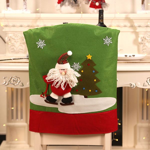 2020 Christmas Cartoon Santa Claus Snowman Printed Non-woven Fabric Chairs Cover Christmas Decoration
2020 Christmas Cartoon Santa Claus Snowman Printed Non-woven Fabric Chairs Cover Christmas Decoration