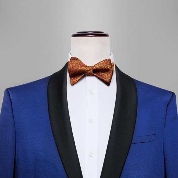 bow ties self tie for men silk butterfly gold orange paisley hanky cufflink suit collar removable necktie barry.wang lh-1018, Black;gray
bow ties self tie for men silk butterfly gold orange paisley hanky cufflink suit collar removable necktie barry.wang lh-1018, Black;gray