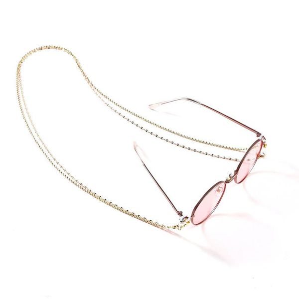2pc glasses chain 1306 gold + 1354 gold women fashion sunglasses chain fashion non-slip glasses rope, Silver
2pc glasses chain 1306 gold + 1354 gold women fashion sunglasses chain fashion non-slip glasses rope, Silver