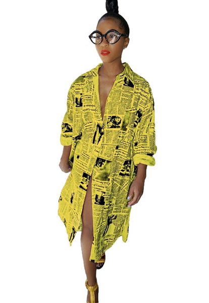 new sales newspaper letter printing fashion women long shirt dresses long sleeves lapel neck buttons spring summer casual dress003, Black;gray
new sales newspaper letter printing fashion women long shirt dresses long sleeves lapel neck buttons spring summer casual dress003, Black;gray
