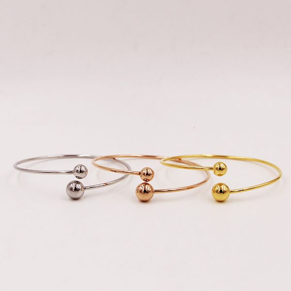 pb64 new fashion big and small steel balls beautiful gold plate bangle for gift ing, Black
pb64 new fashion big and small steel balls beautiful gold plate bangle for gift ing, Black