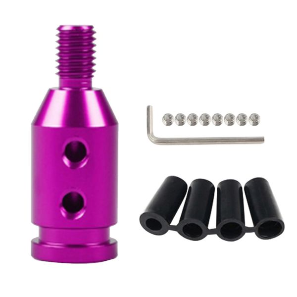 custom aluminum universal shift knob shifter adapter for bmw mini non threaded shifters m10x1.5 (purple
custom aluminum universal shift knob shifter adapter for bmw mini non threaded shifters m10x1.5 (purple