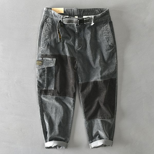 z323 autumn and winter new wick men's cotton color matching multi-pocket casual corduroy z323 autumn and winter new overalls overallswi, Blue
z323 autumn and winter new wick men's cotton color matching multi-pocket casual corduroy z323 autumn and winter new overalls overallswi, Blue