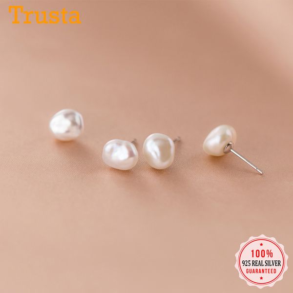 stud trustdavis authentic 925 sterling silver sweet irregular baroque pearl earrings for women wedding party fine jewelry da1224, Golden;silver
stud trustdavis authentic 925 sterling silver sweet irregular baroque pearl earrings for women wedding party fine jewelry da1224, Golden;silver