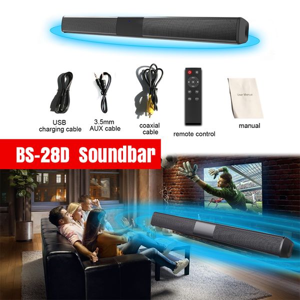 bs-28d wireless bluetooth soundbar mini tv speaker shocking surround bass hifi subwoofer with remote control fm radio tf card
bs-28d wireless bluetooth soundbar mini tv speaker shocking surround bass hifi subwoofer with remote control fm radio tf card
