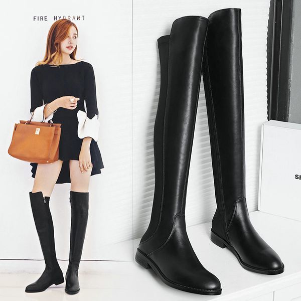 2020 мода колено высокие сапоги женщины кожа площади низкий каблук zipper boots комфортные осень зима длинный laides обувь черный, Black
2020 мода колено высокие сапоги женщины кожа площади низкий каблук zipper boots комфортные осень зима длинный laides обувь черный, Black