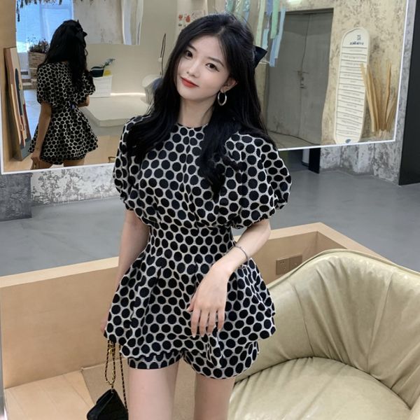women dresses fashion womens dress shop hong kong-style temperament design polka dot shorts two-piece western style ageing suit, Black;white
women dresses fashion womens dress shop hong kong-style temperament design polka dot shorts two-piece western style ageing suit, Black;white
