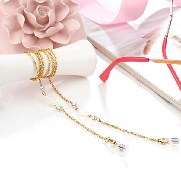 stainless steel glasses chain pearl cross sunglasses rope cord holder neck strap lanyard accessories, Silver
stainless steel glasses chain pearl cross sunglasses rope cord holder neck strap lanyard accessories, Silver