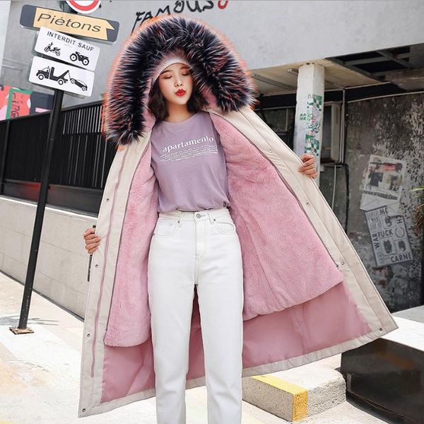 large fur winter jacket women fur collar hooded thick down coat for women winter parka
large fur winter jacket women fur collar hooded thick down coat for women winter parka