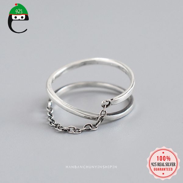 elfoplatasi authentic 925 sterling silver sweet double-deck chain opening ring sizable for women silver 925 jewelry gift da644, Golden;silver
elfoplatasi authentic 925 sterling silver sweet double-deck chain opening ring sizable for women silver 925 jewelry gift da644, Golden;silver