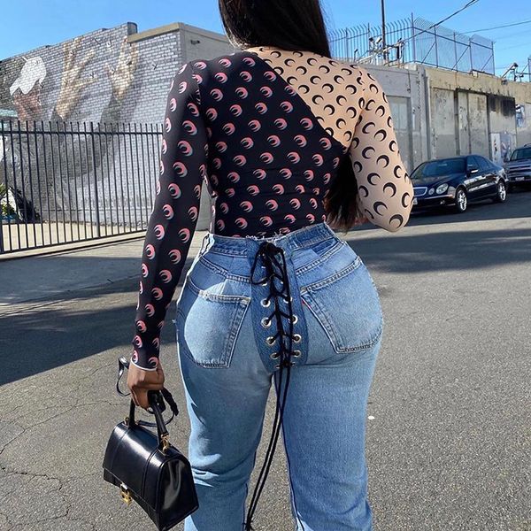 lace up fashion autumn women jeans high waist slim bodycon denim pants pockets street style long trousers, Blue
lace up fashion autumn women jeans high waist slim bodycon denim pants pockets street style long trousers, Blue
