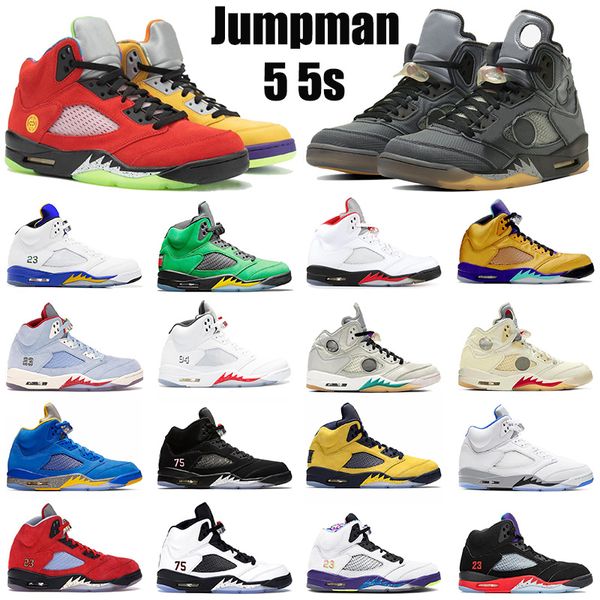 mens womens fire red 5 what the 5s basketball shoes jumpman off sail alternate bel black muslin sports sneakers trainers
mens womens fire red 5 what the 5s basketball shoes jumpman off sail alternate bel black muslin sports sneakers trainers