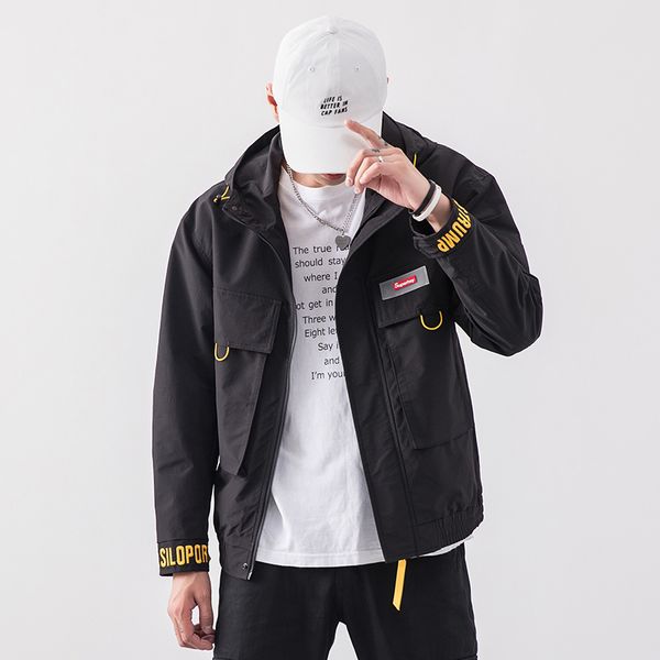 zhuzunzhe 2020 fashion tooling multi-pocket male youth casual hooded jacket solid color pockets are popular and comfortable, Black;brown
zhuzunzhe 2020 fashion tooling multi-pocket male youth casual hooded jacket solid color pockets are popular and comfortable, Black;brown