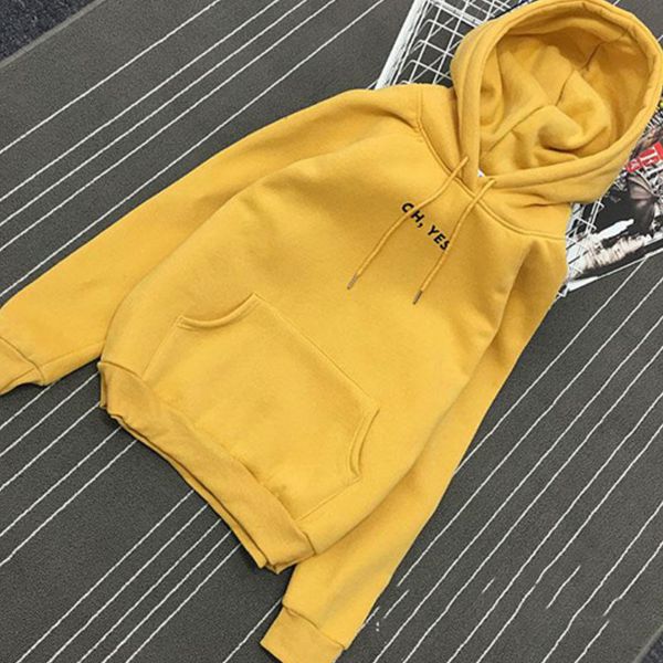 Spring Autumn Fashion Yellow Hoodies Women Casual Lady Sweatshirts Long Sleeve Loose Terry Pocket Pullover Letter Clothes Female
Spring Autumn Fashion Yellow Hoodies Women Casual Lady Sweatshirts Long Sleeve Loose Terry Pocket Pullover Letter Clothes Female