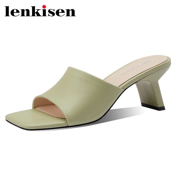 lenkisen 2020 natural leather peep toe strange high heels gladiator elegant lady mature summer slip on solid sandals women l01, Black
lenkisen 2020 natural leather peep toe strange high heels gladiator elegant lady mature summer slip on solid sandals women l01, Black