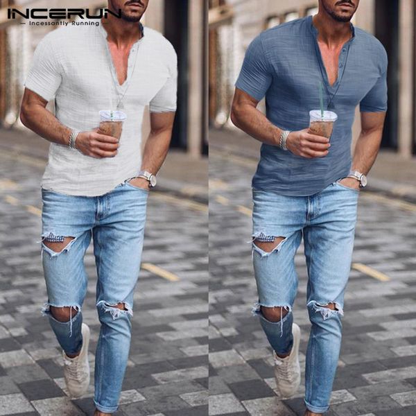 summer fashion men shirt cotton henley collar streetwear 2023 short sleeve slim fit social business shirt men camisa 5xl, White;black
summer fashion men shirt cotton henley collar streetwear 2023 short sleeve slim fit social business shirt men camisa 5xl, White;black
