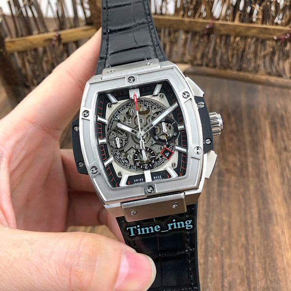version 601.nx.0173.lr skeleton dial silver steel case 7750 multifunctional chronograph movement mens watch leather strap sport watches, Slivery;brown
version 601.nx.0173.lr skeleton dial silver steel case 7750 multifunctional chronograph movement mens watch leather strap sport watches, Slivery;brown
