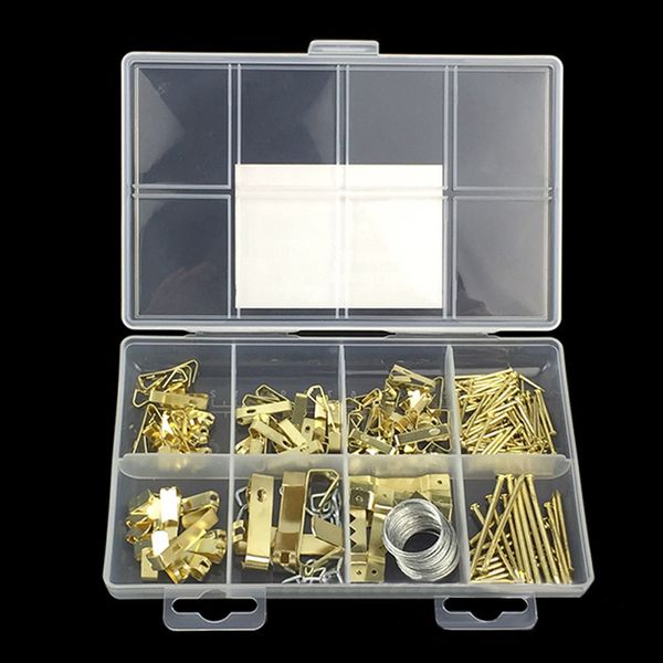 200 pcs/set assorted picture hanging kit heavy duty assortment with wire, picture hangers, hooks, nails and hardware for frames 
200 pcs/set assorted picture hanging kit heavy duty assortment with wire, picture hangers, hooks, nails and hardware for frames