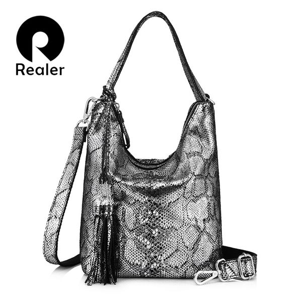 realer women genuine leather handbag female large shoulder crossbody bag ladies messenger bags hobos bag with tassel silver/pink
realer women genuine leather handbag female large shoulder crossbody bag ladies messenger bags hobos bag with tassel silver/pink