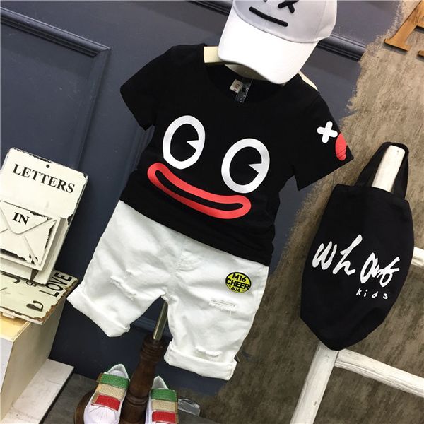 summer children clothing boys set 2 3 4 5 6 7years short sleeve ribbon shirt ripped jeans shorts kids boy set, White
summer children clothing boys set 2 3 4 5 6 7years short sleeve ribbon shirt ripped jeans shorts kids boy set, White