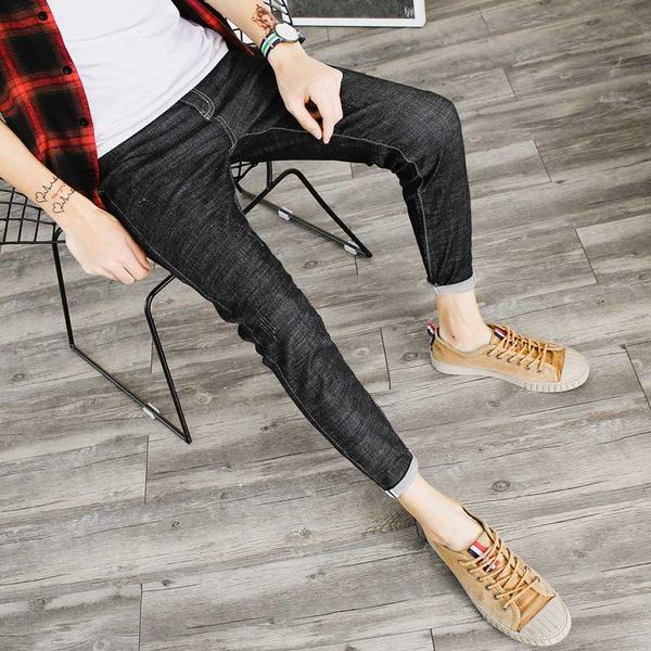 casual jeans 2020 new spring summer black blue men clothing solid pencil denim pants ankle-length male stretch trousers 991
casual jeans 2020 new spring summer black blue men clothing solid pencil denim pants ankle-length male stretch trousers 991
