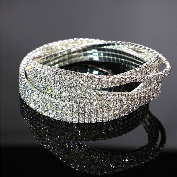 luxury female white rhinestone bracelet dainty silver color bracelets for women simple bridal small round wedding bracelet, Golden;silver
luxury female white rhinestone bracelet dainty silver color bracelets for women simple bridal small round wedding bracelet, Golden;silver