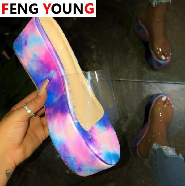 women outdoor beach sandals colorful women platform high heel pvc summer new non-slip durable slippers, Black
women outdoor beach sandals colorful women platform high heel pvc summer new non-slip durable slippers, Black