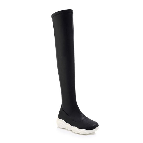 boots women slim over-the-knee fashion elastic pu leather thigh high female winter, Black
boots women slim over-the-knee fashion elastic pu leather thigh high female winter, Black