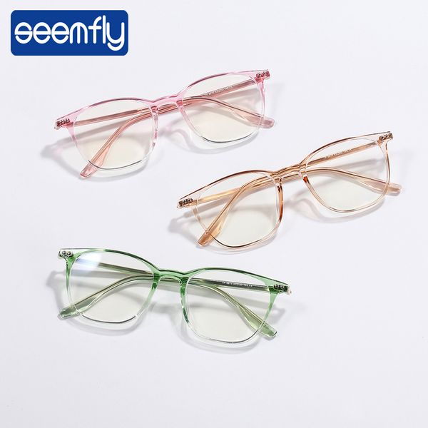 seemfly oversize square frame vintage tr90 memory glasses frame men blue light blocking optical spectacle women reader, Black
seemfly oversize square frame vintage tr90 memory glasses frame men blue light blocking optical spectacle women reader, Black