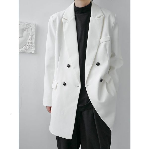 ewq / men's wear 2020 autumn new loose casual double-breasted small suit coat korean style niche long sleeve blazers male 9y4051, White;black
ewq / men's wear 2020 autumn new loose casual double-breasted small suit coat korean style niche long sleeve blazers male 9y4051, White;black