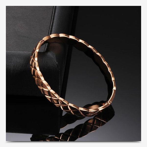 new style rose gold x shape bangle stainless steel bracelet for women fashion wristband jewelry, Black
new style rose gold x shape bangle stainless steel bracelet for women fashion wristband jewelry, Black