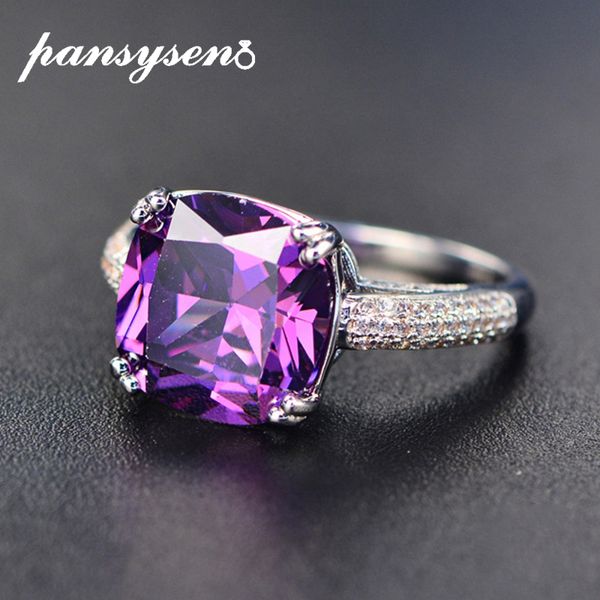 pansysen new trendy 12mm square natural amethyst emerald couple rings for women fashion 925 silver jewelry ring anniversary gift, Golden;silver
pansysen new trendy 12mm square natural amethyst emerald couple rings for women fashion 925 silver jewelry ring anniversary gift, Golden;silver