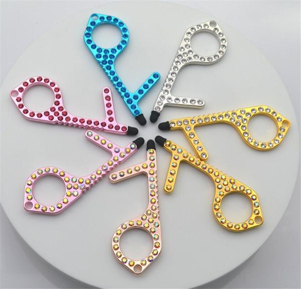new home touch screen buttons zinc alloy diamond edc door opener hand contactless portable door opener keychain
new home touch screen buttons zinc alloy diamond edc door opener hand contactless portable door opener keychain