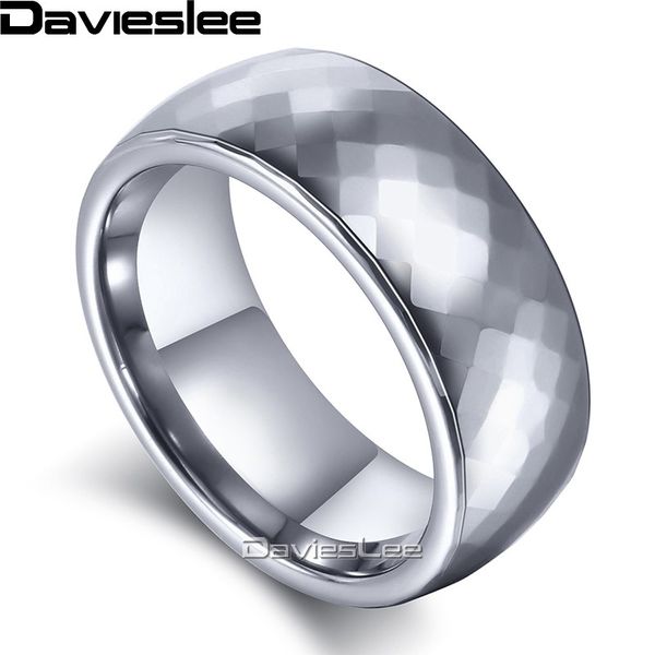 davieslee mens boys faceted band ring tungsten carbide scales polished silver color 8mm ltr01, Golden;silver
davieslee mens boys faceted band ring tungsten carbide scales polished silver color 8mm ltr01, Golden;silver