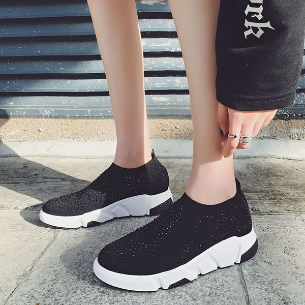 women sneakers 2020 wedge leisure lazy shoes cloth rhinestone slip-on walking brand fashion shoes for lady zapatos mujer, Black
women sneakers 2020 wedge leisure lazy shoes cloth rhinestone slip-on walking brand fashion shoes for lady zapatos mujer, Black