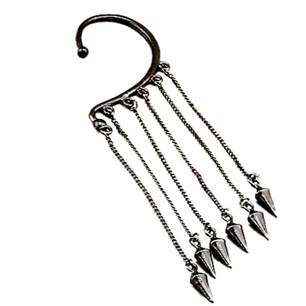 single side tassel rivet ear cuff ins earrings for women girls fashion earring jewelry, Silver
single side tassel rivet ear cuff ins earrings for women girls fashion earring jewelry, Silver