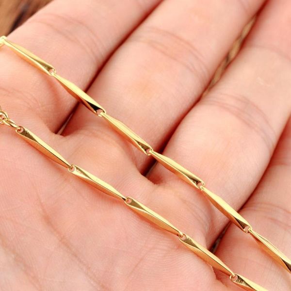 fashion gold color melon seeds stainless steel necklace jewelry couple models elegant necklace 2-5 mm wide, Silver
fashion gold color melon seeds stainless steel necklace jewelry couple models elegant necklace 2-5 mm wide, Silver