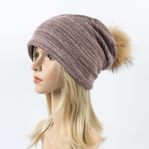 beanie/skull caps women's beanie hat autumn raccoon fur pompom slouchy cotton beanies for femme winter skullies&beanies with real balls, Blue;gray
beanie/skull caps women's beanie hat autumn raccoon fur pompom slouchy cotton beanies for femme winter skullies&beanies with real balls, Blue;gray