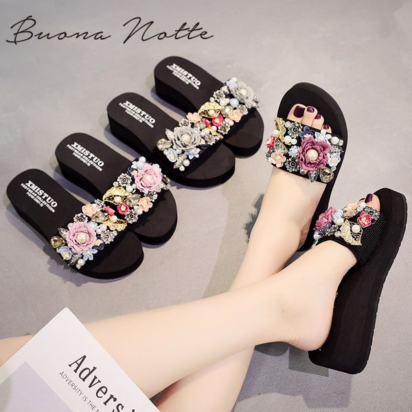 vertvie casual women torridity slippers fashion fasten heel woman flowers pearls shoes for female beach slides slipper, Black
vertvie casual women torridity slippers fashion fasten heel woman flowers pearls shoes for female beach slides slipper, Black