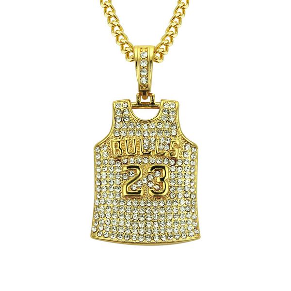 new fashion men's hip hop iced out crystal jewelry no.23 ball shirts design basketball fans bling bling necklace, Silver
new fashion men's hip hop iced out crystal jewelry no.23 ball shirts design basketball fans bling bling necklace, Silver