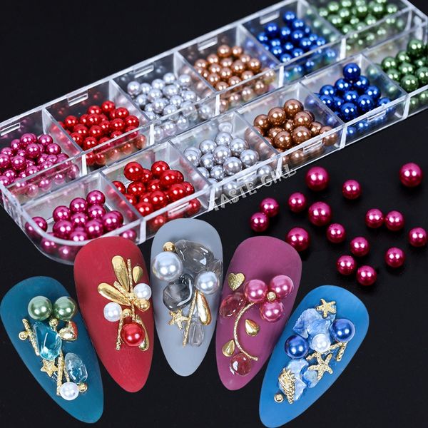 12 grids/box 3d pearls mix sizes mult-colors white gray silver round abs nail art rhinestone decorations manicure diy tips, Silver;gold
12 grids/box 3d pearls mix sizes mult-colors white gray silver round abs nail art rhinestone decorations manicure diy tips, Silver;gold